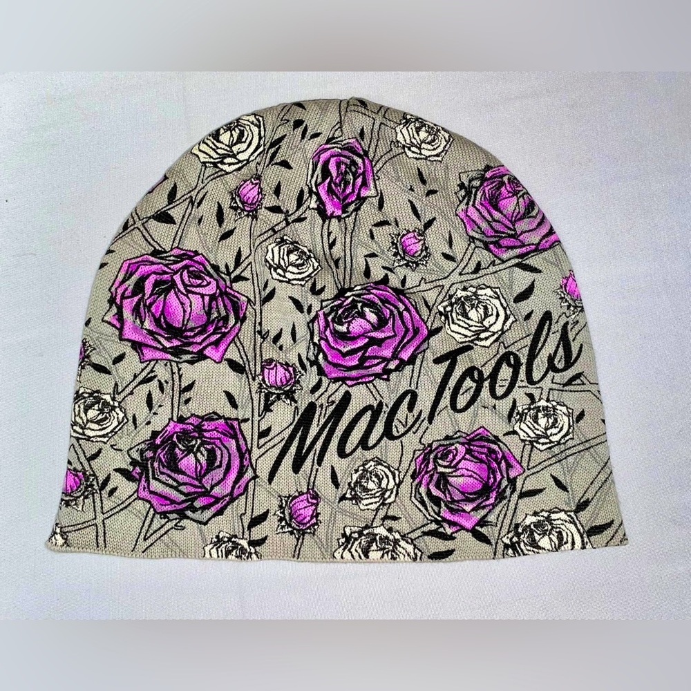 MAC Tools Roses Floral Beanie hat NEW special edition